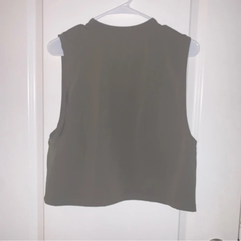 Albion Venus Muscle Tank Top Olive Green Size Small - Picture 7 of 8